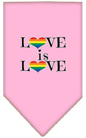 Love is Love Screen Print Bandana in Many Colors - Posh Puppy Boutique