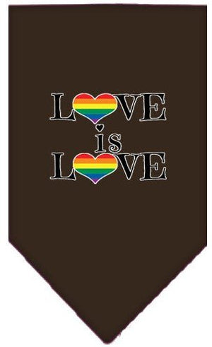 Love is Love Screen Print Bandana in Many Colors - Posh Puppy Boutique