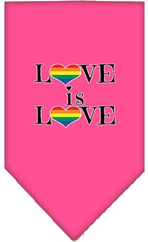 Love is Love Screen Print Bandana in Many Colors - Posh Puppy Boutique