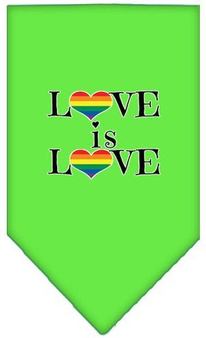 Love is Love Screen Print Bandana in Many Colors - Posh Puppy Boutique