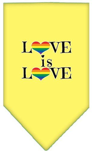 Love is Love Screen Print Bandana in Many Colors - Posh Puppy Boutique