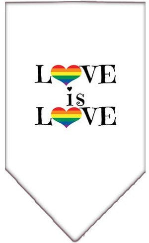 Love is Love Screen Print Bandana in Many Colors - Posh Puppy Boutique