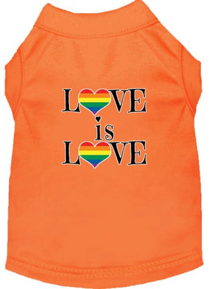 Love is Love Screen Print Dog Shirt in Many Colors - Posh Puppy Boutique