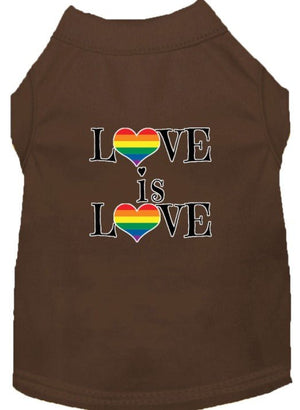 Love is Love Screen Print Dog Shirt in Many Colors - Posh Puppy Boutique