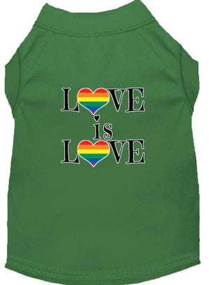 Love is Love Screen Print Dog Shirt in Many Colors - Posh Puppy Boutique