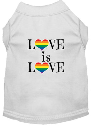 Love is Love Screen Print Dog Shirt in Many Colors - Posh Puppy Boutique