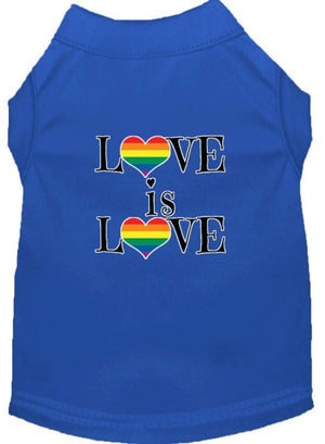 Love is Love Screen Print Dog Shirt in Many Colors - Posh Puppy Boutique