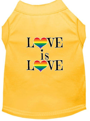 Love is Love Screen Print Dog Shirt in Many Colors - Posh Puppy Boutique