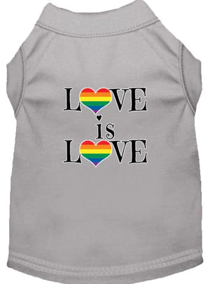 Love is Love Screen Print Dog Shirt in Many Colors - Posh Puppy Boutique