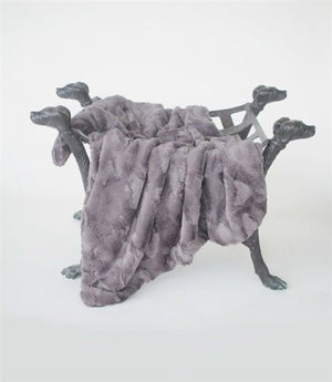 Luxe Collection Blanket - Pewter - Posh Puppy Boutique