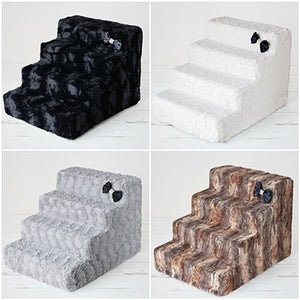 Luxury Pet Stair in Black Diamond - 4 or 6 Step - Posh Puppy Boutique