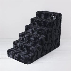 Luxury Pet Stair in Black Diamond - 4 or 6 Step - Posh Puppy Boutique