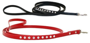 Madison Maxwell Leash with 1 Row Swarovski Crystals - Many Colors - Posh Puppy Boutique