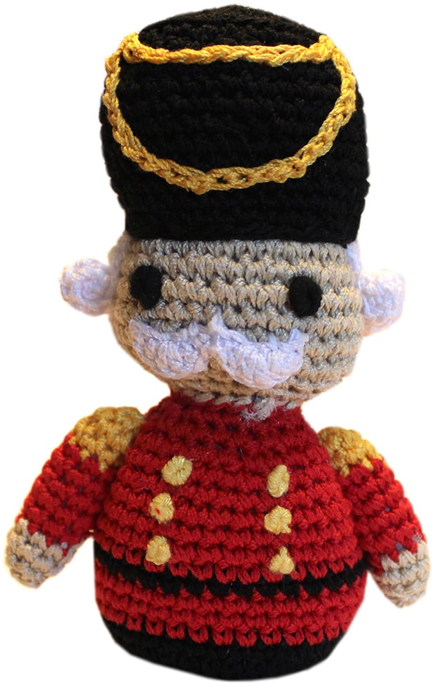 Major Mistletoe the Nutcracker Knit Toy