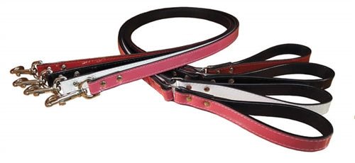 Manhattan Patent Leather Leash - Pink