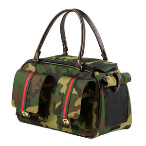 Marlee 2 Camo with Stripe Carrier - Posh Puppy Boutique