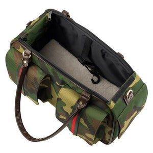 Marlee 2 Camo with Stripe Carrier - Posh Puppy Boutique