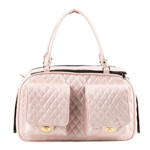 Marlee 2 Pink Quilted Carrier - Posh Puppy Boutique