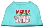 Merry Christmas Ya Filthy Animal Screen Print Shirt - Posh Puppy Boutique