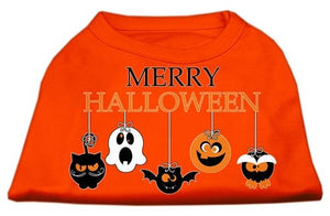 Merry Halloween Screen Print Shirt in Many Colors - Posh Puppy Boutique