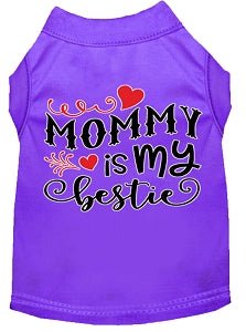 Mommy is my Bestie Screen Print Dog Shirt in Many Colors - Posh Puppy Boutique