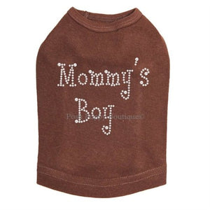 Mommy's Boy Rhinestone Dog Tank - Many Colors - Posh Puppy Boutique