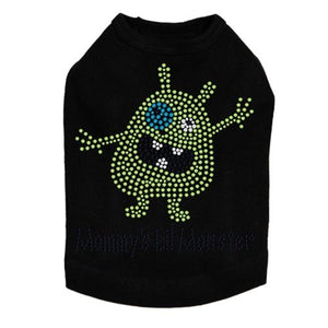 Mommy's Lil Monster Green Rhinestone Dog Tank - Many Colors - Posh Puppy Boutique