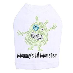 Mommy's Lil Monster Green Rhinestone Dog Tank - Many Colors - Posh Puppy Boutique