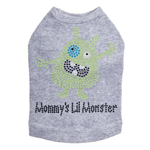 Mommy's Lil Monster Green Rhinestone Dog Tank - Many Colors - Posh Puppy Boutique