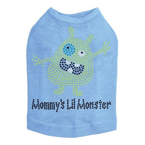 Mommy's Lil Monster Green Rhinestone Dog Tank - Many Colors - Posh Puppy Boutique