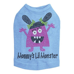 Mommy's Lil Monster Pink Rhinestone Dog Tank - Many Colors - Posh Puppy Boutique