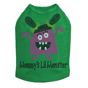 Mommy's Lil Monster Pink Rhinestone Dog Tank - Many Colors - Posh Puppy Boutique