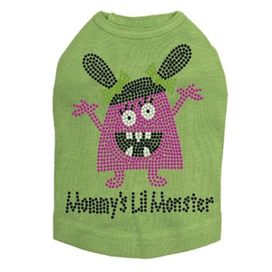 Mommy's Lil Monster Pink Rhinestone Dog Tank - Many Colors - Posh Puppy Boutique