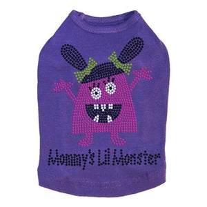 Mommy's Lil Monster Pink Rhinestone Dog Tank - Many Colors - Posh Puppy Boutique