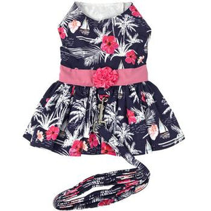 Moonlight Sails Dog Dress with Matching Leash - Posh Puppy Boutique