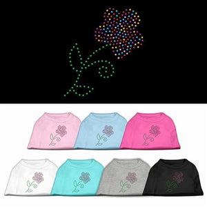 Multi Flower Nailhead Rhinestone Tank - Many Colors - Posh Puppy Boutique