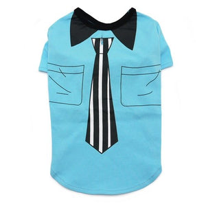 Necktie Shirt - Posh Puppy Boutique