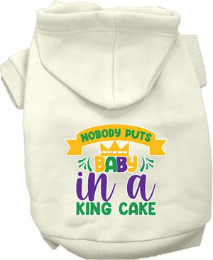 Nobody Puts Baby In A King Cake Screen Print Hoodie in Many Colors - Posh Puppy Boutique