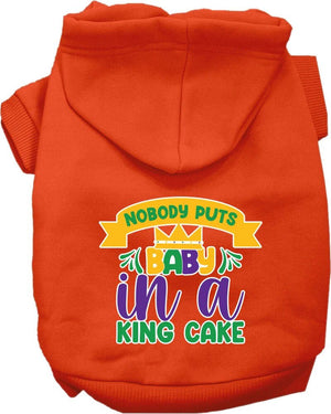 Nobody Puts Baby In A King Cake Screen Print Hoodie in Many Colors - Posh Puppy Boutique