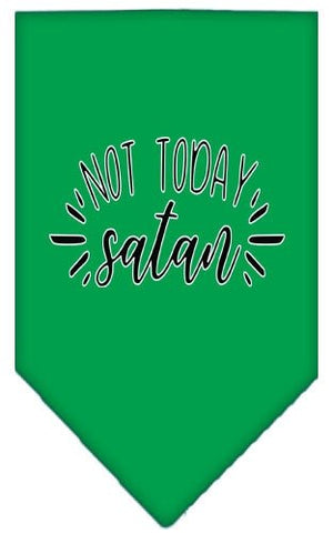 Not Today Satan Screen Print Bandana in Many Colors - Posh Puppy Boutique