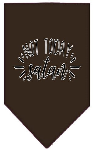 Not Today Satan Screen Print Bandana in Many Colors - Posh Puppy Boutique