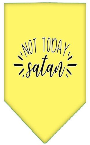 Not Today Satan Screen Print Bandana in Many Colors - Posh Puppy Boutique