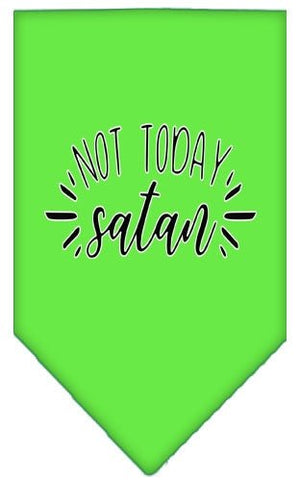 Not Today Satan Screen Print Bandana in Many Colors - Posh Puppy Boutique