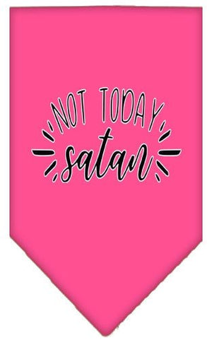 Not Today Satan Screen Print Bandana in Many Colors - Posh Puppy Boutique