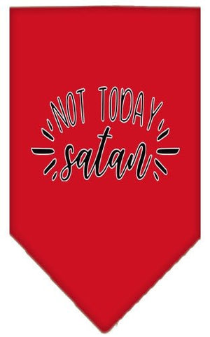 Not Today Satan Screen Print Bandana in Many Colors - Posh Puppy Boutique