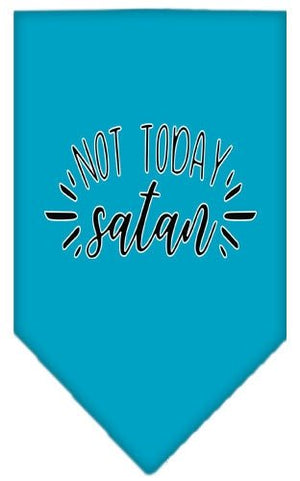 Not Today Satan Screen Print Bandana in Many Colors - Posh Puppy Boutique