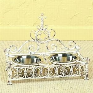 Old World Antique Paris Pet Feeder - Posh Puppy Boutique