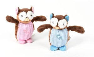 Owl Pipsqueak Toy in 2 Colors - Posh Puppy Boutique