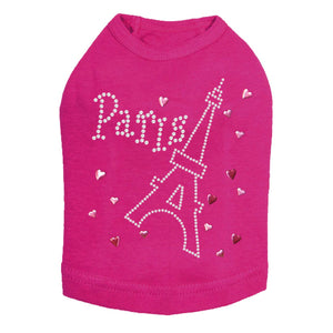 Paris with Ethel Tower Rhinestones Tank - Many Colors - Posh Puppy Boutique