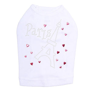 Paris with Ethel Tower Rhinestones Tank - Many Colors - Posh Puppy Boutique